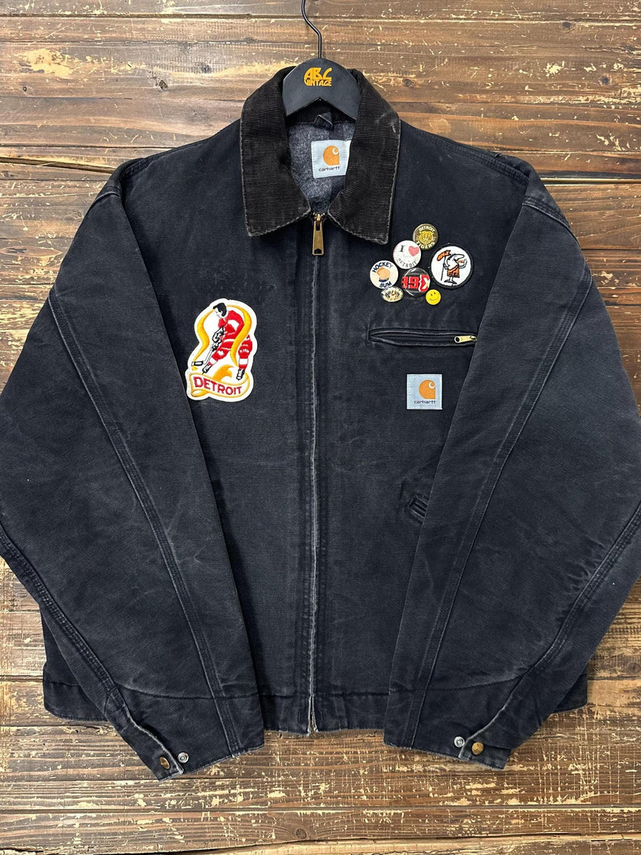 ABC Vintage 1 of 1 Custom Vintage Carhartt Work Jacket Faded Black