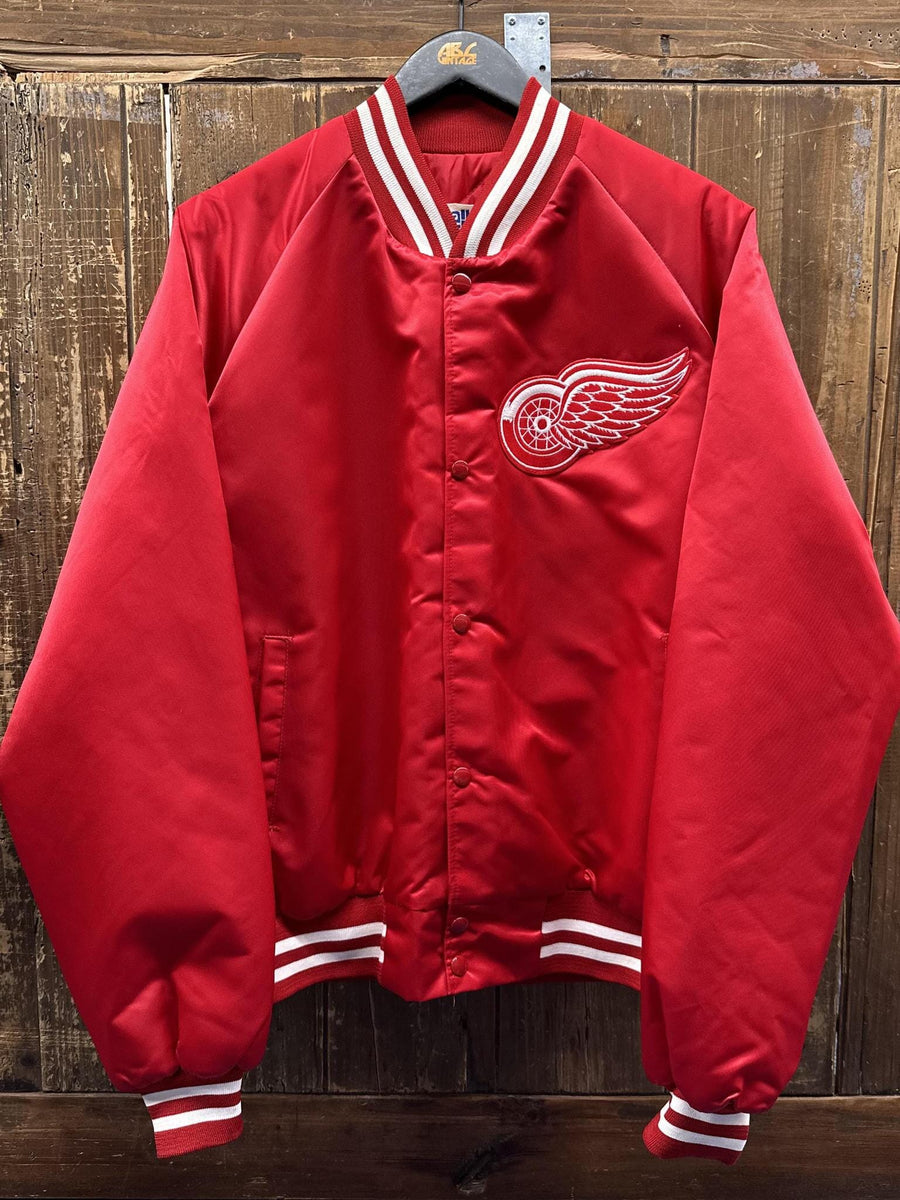 NIKE Detroit Red Wings 革ジャケット 【90s 激レア】 NIKE Detroit Red Wings 革ジャケット 【90s 激レア】 【公式通販】