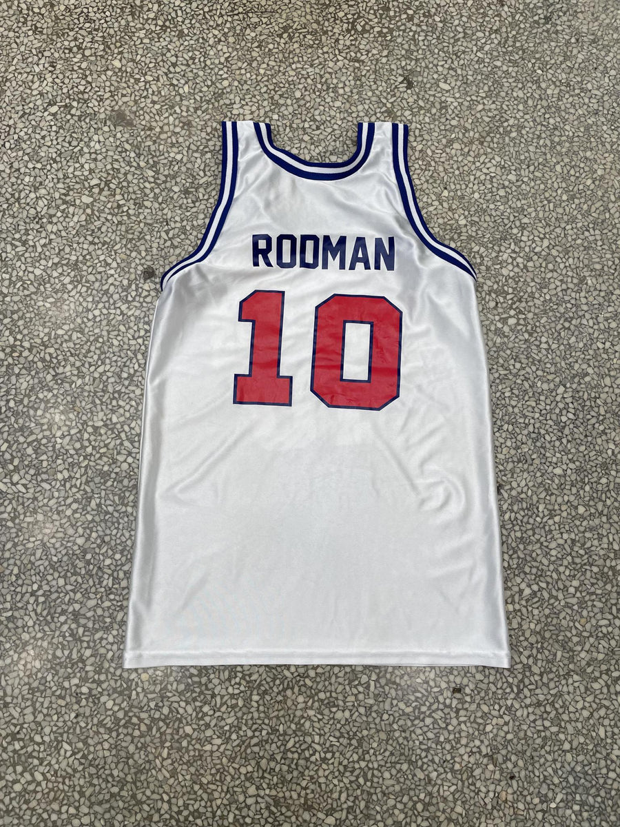 Detroit Pistons Vintage 1989 Dennis Rodman The Worm Grey