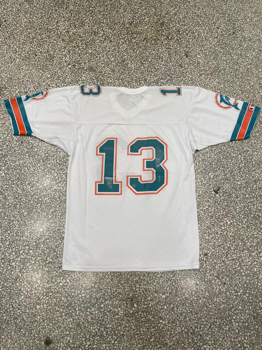 VINTAGE CHAMPION MIAMI DOLPHINS DAN MARINO #13 TEAL FOOTBALL JERSEY XL MENS