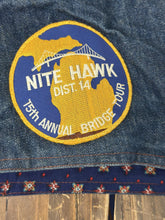 Load image into Gallery viewer, 1 of 1 Custom Vintage 80s Denim Biker Vest ABC Vintage 