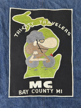Load image into Gallery viewer, 1 of 1 Custom Vintage 80s Denim Biker Vest ABC Vintage 