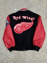 Load image into Gallery viewer, Detroit Red Wings Jeff Hamilton Vintage 90s Wool Leather Bomber Jacket