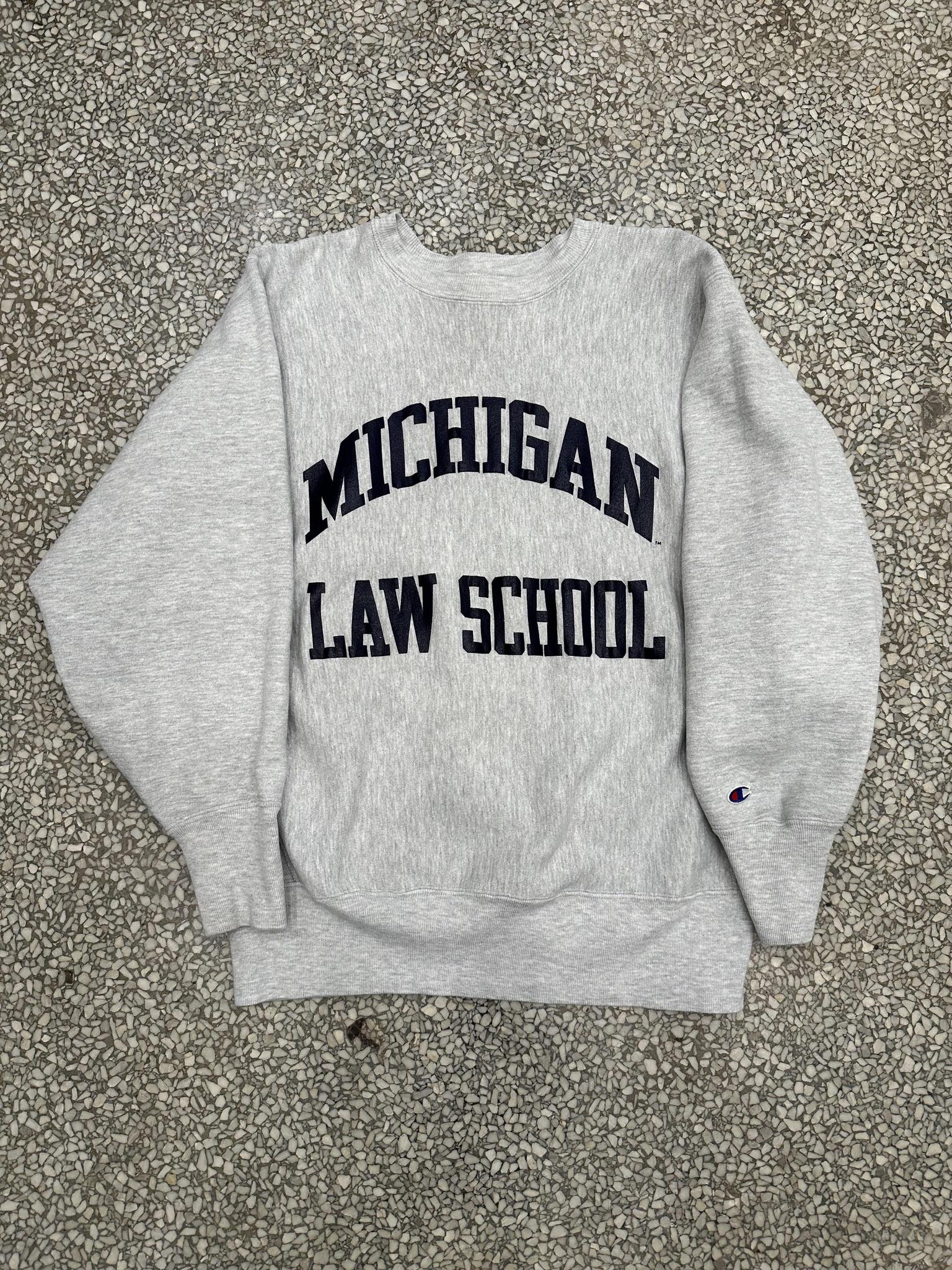 お歳暮 時期 School Law Michigan Vintage Weave Reverse Champion 80s トップス