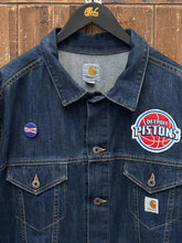 Load image into Gallery viewer, ABC Vintage 1 of 1 Custom Carhartt Denim Trucker Jacket ABC Vintage 
