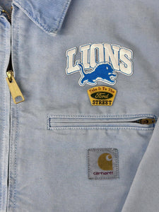 ABC Vintage 1 of 1 Custom Carhartt WIP Detroit Jacket Overdyed Blue ABC Vintage 