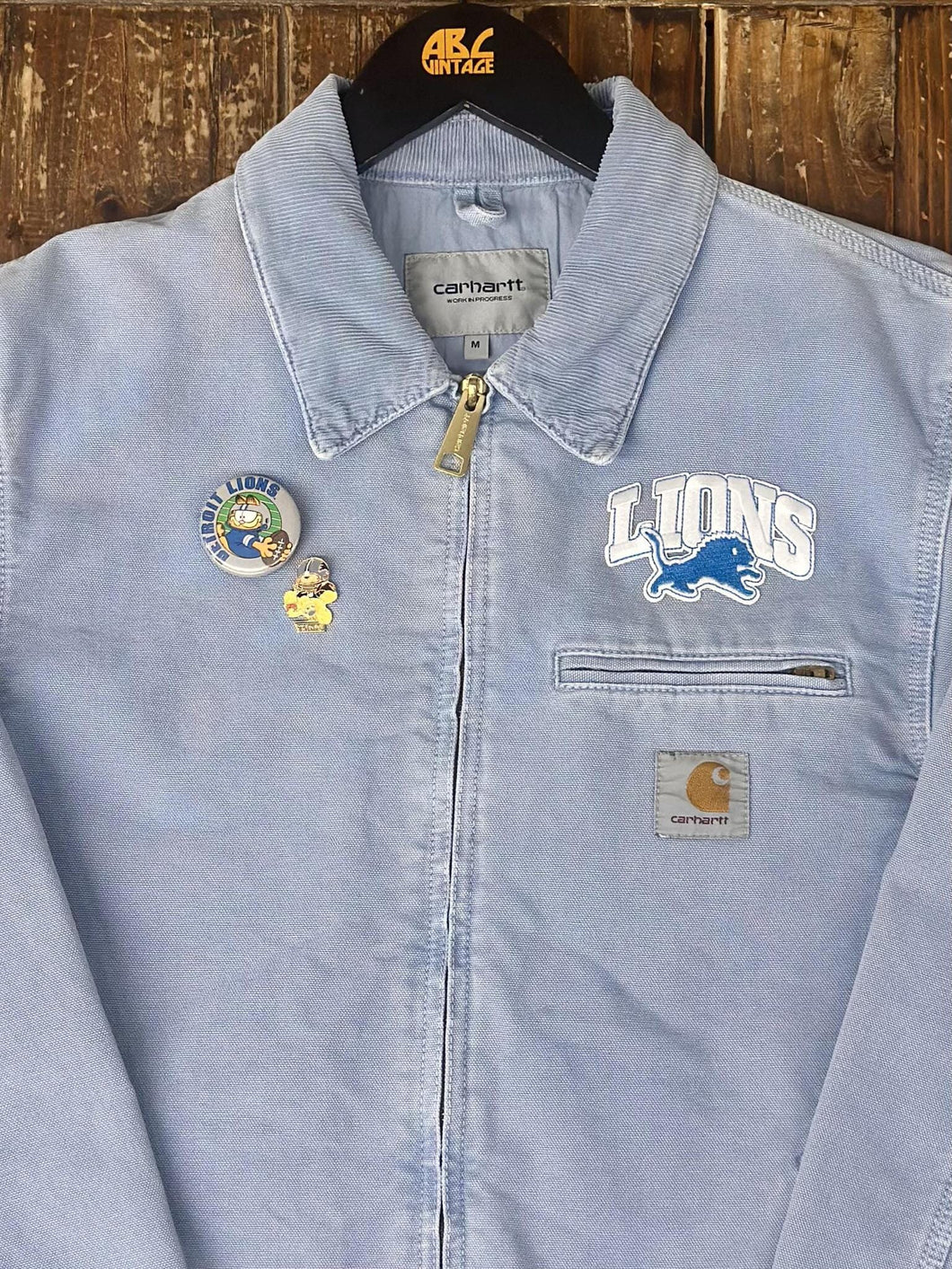 ABC Vintage 1 of 1 Custom Carhartt WIP Jacket Powder Blue (No Back Patch) ABC Vintage 