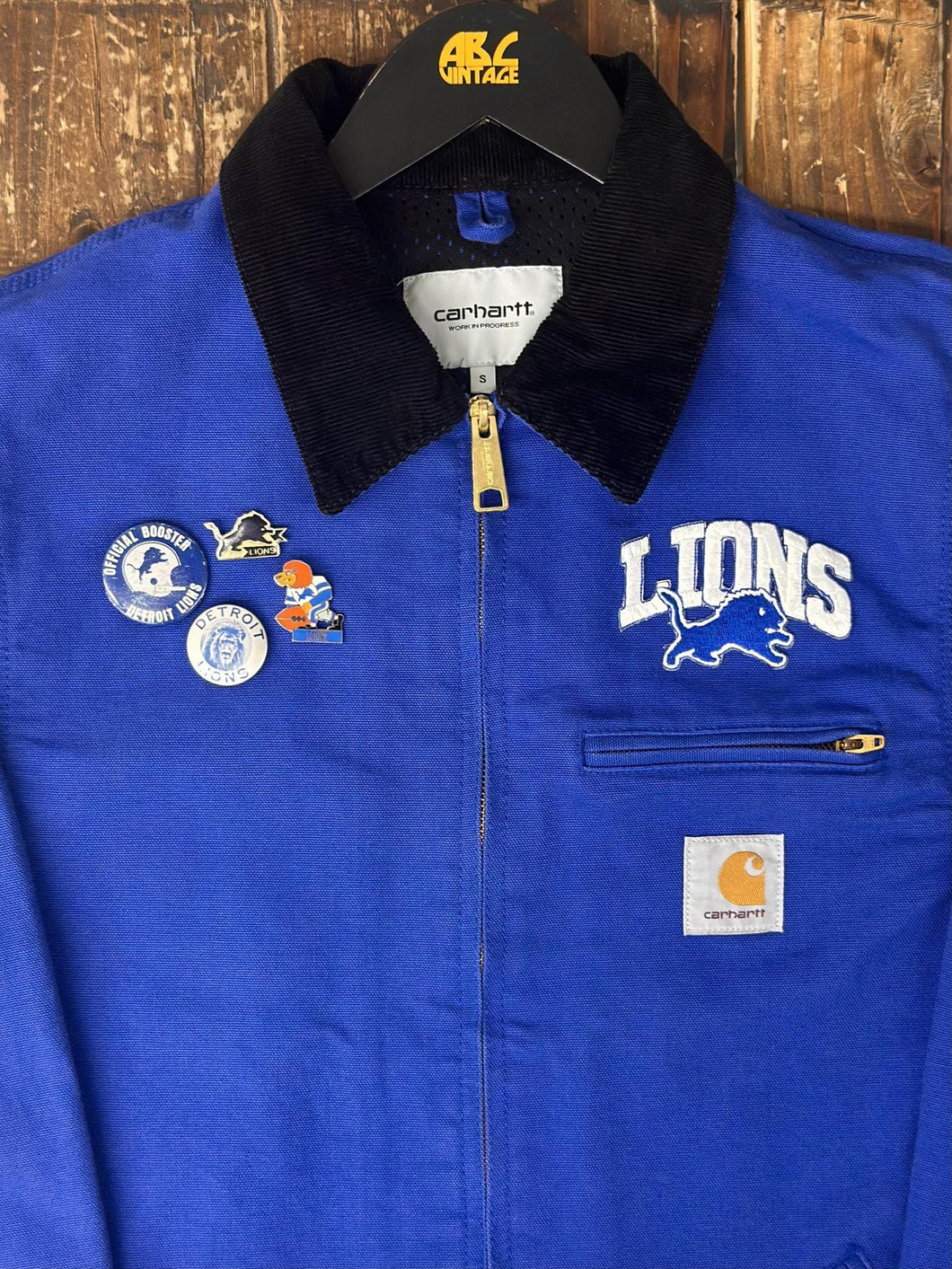 ABC Vintage 1 of 1 Custom Carhartt WIP Work Jacket Royal Blue
