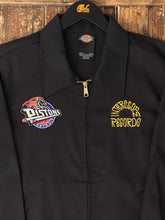 Load image into Gallery viewer, ABC Vintage 1 of 1 Custom Dickies Work Jacket Black Yellow ABC Vintage 