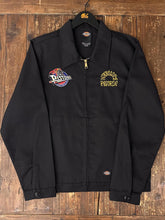 Load image into Gallery viewer, ABC Vintage 1 of 1 Custom Dickies Work Jacket Black Yellow ABC Vintage 