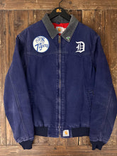 Load image into Gallery viewer, ABC Vintage 1 of 1 Custom Vintage 80s Carhartt Work Jacket Faded Navy ABC Vintage 