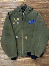 Load image into Gallery viewer, ABC Vintage 1 of 1 Custom Vintage Carhartt Hooded Work Jacket Army Green ABC Vintage 