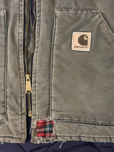 Load image into Gallery viewer, ABC Vintage 1 of 1 Custom Vintage Carhartt Patchwork Work Vest Faded Green ABC Vintage 