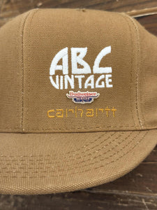 ABC Vintage 1 of 1 Custom Vintage Carhartt Snapback (Brown) ABC Vintage 