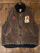 Load image into Gallery viewer, ABC Vintage 1 of 1 Custom Vintage Carhartt Vest Faded Brown ABC Vintage 