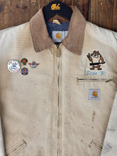 Load image into Gallery viewer, ABC Vintage 1 of 1 Custom Vintage Carhartt Work Jacket Thrashed Faded Tan ABC Vintage 