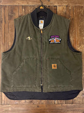 Load image into Gallery viewer, ABC Vintage 1 of 1 Custom Vintage Carhartt Work Vest Army Green ABC Vintage 