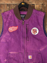 Load image into Gallery viewer, ABC Vintage 1 of 1 Custom Vintage Carhartt Work Vest Overdyed Purple ABC Vintage 