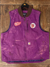 Load image into Gallery viewer, ABC Vintage 1 of 1 Custom Vintage Carhartt Work Vest Overdyed Purple ABC Vintage 