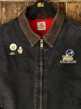 Load image into Gallery viewer, ABC Vintage 1 of 1 Custom Vintage Carhartt Zip Up Work Jacket Faded Black Brown ABC Vintage 