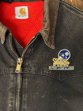Load image into Gallery viewer, ABC Vintage 1 of 1 Custom Vintage Carhartt Zip Up Work Jacket Faded Black Brown ABC Vintage 