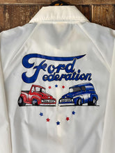 Load image into Gallery viewer, ABC Vintage 1 of 1 Custom Vintage Ford Coach Jacket White ABC Vintage 