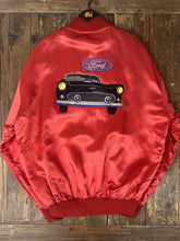 Load image into Gallery viewer, ABC Vintage 1 of 1 Custom Vintage Ford Motorsport Satin Bomber Jacket Red ABC Vintage 