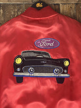 Load image into Gallery viewer, ABC Vintage 1 of 1 Custom Vintage Ford Motorsport Satin Bomber Jacket Red ABC Vintage 