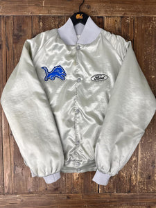 ABC Vintage 1 of 1 Custom Vintage Ford Satin Bomber Jacket Silver ABC Vintage 