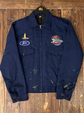Load image into Gallery viewer, ABC Vintage 1 of 1 Custom Vintage Jim Patchwork Zip Up Work Jacket Painted Navy ABC Vintage 