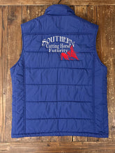 Load image into Gallery viewer, ABC Vintage 1 of 1 Custom Vintage Puffer Zip Up Vest Blue ABC Vintage 