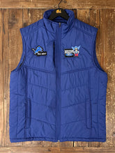 Load image into Gallery viewer, ABC Vintage 1 of 1 Custom Vintage Puffer Zip Up Vest Blue ABC Vintage 