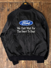 Load image into Gallery viewer, ABC Vintage 1 of 1 Custom Vintage West Ark Ford Satin Bomber Jacket Black ABC Vintage 