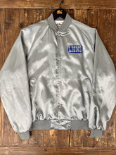 Load image into Gallery viewer, ABC Vintage 1 of 1 Custom Vintage West Ark Ford Satin Bomber Jacket Silver ABC Vintage 