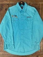 Load image into Gallery viewer, ABC Vintage 1 of 1 Custom Vintage Wrangler Western Shirt Teal ABC Vintage 