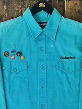 Load image into Gallery viewer, ABC Vintage 1 of 1 Custom Vintage Wrangler Western Shirt Teal ABC Vintage 