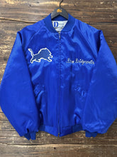 Load image into Gallery viewer, ABC Vintage 1 of 1 Custom Vintage Zip Up Satin Bomber Jacket Blue ABC Vintage 