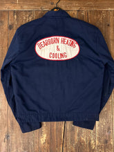 Load image into Gallery viewer, ABC Vintage 1 of 1 Custom Vintage Zip Up Work Jacket Painted Navy ABC Vintage 