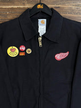 Load image into Gallery viewer, ABC Vintage 1 of 1 Custom Wings Carhartt Zip Up Work Jacket Black ABC Vintage 