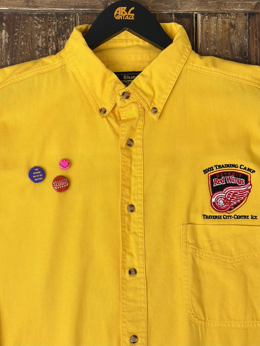 ABC Vintage 1 of 1 Vintage 2002 Training Camp BD Shirt Yellow ABC Vintage 