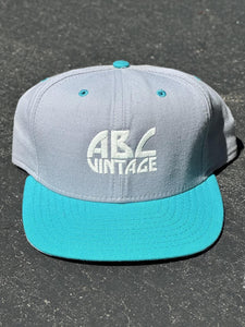 ABC Vintage 90s New Era Snapback (Grey/Teal) ABC Vintage 