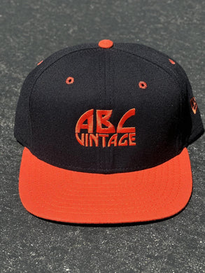 ABC Vintage 90s New Era Snapback (Navy/Orange) ABC Vintage 