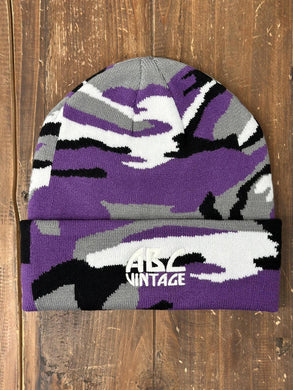 ABC Vintage Classic Logo Beanie (Purple Camo) ABC Vintage 