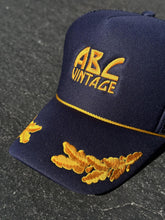 Load image into Gallery viewer, ABC Vintage Crest Vintage Trucker Hat (Navy) ABC Vintage 