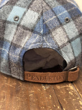 Load image into Gallery viewer, ABC Vintage Flannel Plaid Pendleton Hat (Blue/Grey) ABC Vintage 