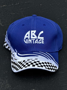 ABC Vintage Racing Hat (Blue/Checkered) ABC Vintage 