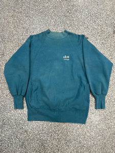 ABC Vintage Small White Red Logo Vintage Champion Crewneck (Turquoise) ABC Vintage 