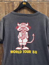 Load image into Gallery viewer, ACDC Vintage 1988 Blow Up Your Video World Tour Tee Paper Thin Faded Black ABC Vintage 
