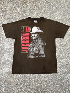 Alan Jackson Vintage 90s Paper Thin Brown ABC Vintage 