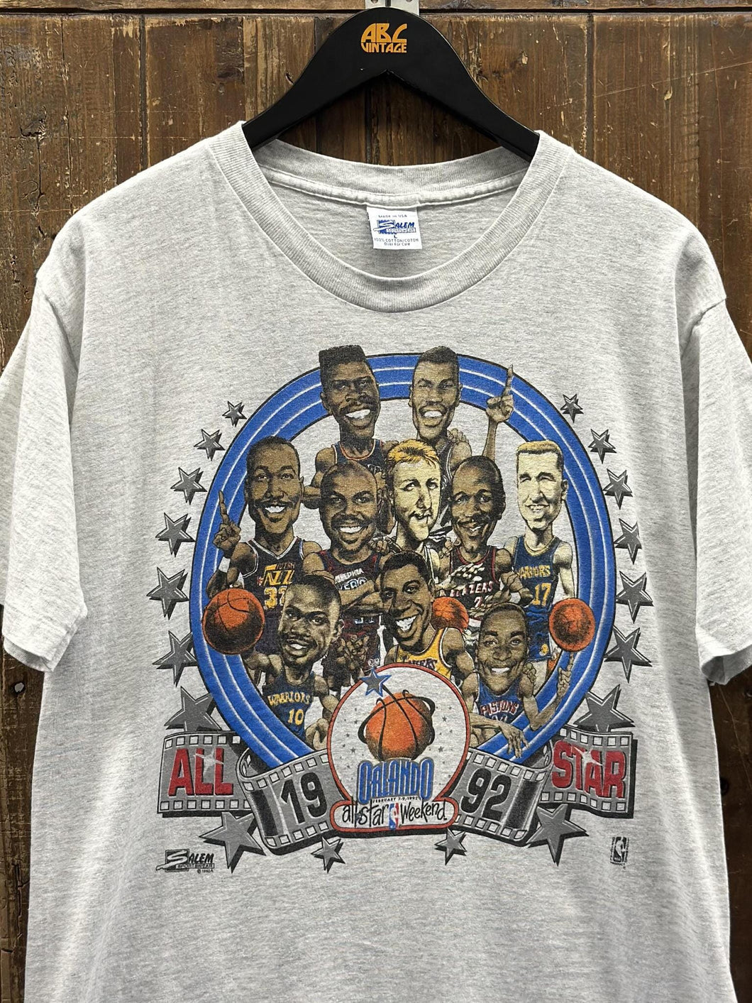 All Star Game Vintage 1992 Salem Tee Grey ABC Vintage 